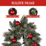 274cm Snowy Bristle Prelit Multicolour Christmas Garland thumbnail 9