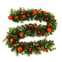 Christabelle 2.74m Sable Fir Christmas Garland Pre Lit Multi Function LED Timer Mantel Staircase Xmas Decoration Home thumbnail 1