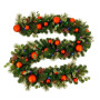 Christabelle 2.74m Sable Fir Christmas Garland Pre Lit Multi Function LED Timer Mantel Staircase Xmas Decoration Home thumbnail 2