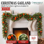 Christabelle 2.74m Sable Fir Christmas Garland Pre Lit Multi Function LED Timer Mantel Staircase Xmas Decoration Home thumbnail 13