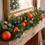 Christabelle 2.74m Sable Fir Christmas Garland Pre Lit Multi Function LED Timer Mantel Staircase Xmas Decoration Home thumbnail 6