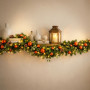Christabelle 2.74m Sable Fir Christmas Garland Pre Lit Multi Function LED Timer Mantel Staircase Xmas Decoration Home thumbnail 12