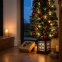 Christabelle 1.2m 4ft Sable Fir Potted Christmas Tree Pre Lit Multi Function LED Artificial Indoor Xmas Decor Home thumbnail 3