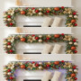 Christabelle 2.74m Timeless Elegance Christmas Garland Pre Lit Multi Function LED Gold Red Baubles Pine Cones Timer Home thumbnail 10