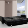 5 Seater PU Faux Leather Corner Sofa Bed Couch with Chaise thumbnail 2