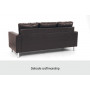 Corner Sofa Couch with Chaise - Brown thumbnail 6