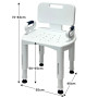 Orthonica Premium Adjustable Shower Chair with Armrests 158kg Capacity thumbnail 3
