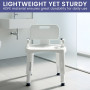 Orthonica Premium Adjustable Shower Chair with Armrests 158kg Capacity thumbnail 4