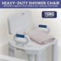 Orthonica Premium Adjustable Shower Chair with Armrests 158kg Capacity thumbnail 6