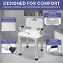 Orthonica Premium Adjustable Shower Chair with Armrests 158kg Capacity thumbnail 7