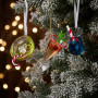Christabelle 3 Glass Cocktail Christmas Ornaments Assorted Novelty 13cm Xmas Tree Decorations Hanging Baubles thumbnail 5