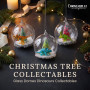 Christabelle 3 Glass Dome Christmas Ornaments Dinosaur Novelty Figures 11cm Xmas Tree Decorations Hanging Baubles thumbnail 8