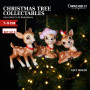 Christabelle 3 Reindeer Christmas Ornaments Assorted Cute Novelty Figures 9cm Xmas Tree Decorations Hanging Baubles thumbnail 8