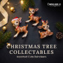 Christabelle 3 Reindeer Christmas Ornaments Assorted Cute Novelty Figures 9cm Xmas Tree Decorations Hanging Baubles thumbnail 7