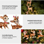 Christabelle 3 Reindeer Christmas Ornaments Assorted Cute Novelty Figures 9cm Xmas Tree Decorations Hanging Baubles thumbnail 4