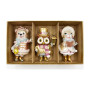 Christabelle 3 Victorian Animal Christmas Ornaments Assorted Novelty 10cm Xmas Tree Decorations Hanging Baubles thumbnail 3