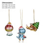 Christabelle 3 Sea Animal Christmas Ornaments Assorted Novelty Figures 7.5cm Xmas Tree Decorations Hanging Baubles thumbnail 2