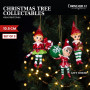 Christabelle 3 Elf Christmas Ornaments Assorted Novelty Figures 10.5cm Xmas Tree Decorations Hanging Baubles thumbnail 8