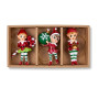 Christabelle 3 Elf Christmas Ornaments Assorted Novelty Figures 10.5cm Xmas Tree Decorations Hanging Baubles thumbnail 3