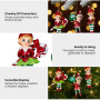 Christabelle 3 Elf Christmas Ornaments Assorted Novelty Figures 10.5cm Xmas Tree Decorations Hanging Baubles thumbnail 4