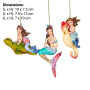 Christabelle 3 Mermaid Christmas Ornaments Assorted Novelty Figures 13cm Xmas Tree Decorations Hanging Baubles thumbnail 2