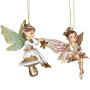 Christabelle 3 Fairy Christmas Ornaments Assorted Novelty Figures 10cm Xmas Tree Decorations Hanging Baubles thumbnail 6