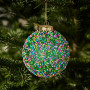 Christabelle 6 Beaded Glass Christmas Baubles Assorted 10cm Xmas Tree Decorations Hanging Ornaments Gift Boxed Set thumbnail 4