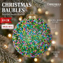 Christabelle 6 Beaded Glass Christmas Baubles Assorted 10cm Xmas Tree Decorations Hanging Ornaments Gift Boxed Set thumbnail 6