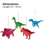 Christabelle 4 Dinosaur Christmas Ornaments Assorted Novelty Figures 15cm Xmas Tree Decorations Hanging Baubles thumbnail 2