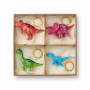 Christabelle 4 Dinosaur Christmas Ornaments Assorted Novelty Figures 15cm Xmas Tree Decorations Hanging Baubles thumbnail 3