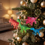 Christabelle 4 Dinosaur Christmas Ornaments Assorted Novelty Figures 15cm Xmas Tree Decorations Hanging Baubles thumbnail 6