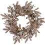 Champagne Glitter Christmas Wreath - 61cm thumbnail 1