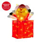 Christabelle 76cm Santa in Chimney Christmas Tree Warm White LED Lights Animated Decoration Ornament thumbnail 4