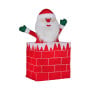 Christabelle 76cm Santa in Chimney Christmas Tree Warm White LED Lights Animated Decoration Ornament thumbnail 5