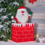 Christabelle 76cm Santa in Chimney Christmas Tree Warm White LED Lights Animated Decoration Ornament thumbnail 6