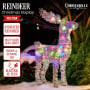 Christabelle 112cm Animated Reindeer Christmas LED Lights Indoor Outdoor Yard Statue Decoration thumbnail 1