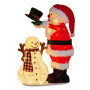 Christabelle 71cm Santa Snowman Christmas Light Up Display Animated LED Outdoor Indoor Xmas Yard Lawn Statue Home Decor thumbnail 1