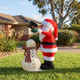 Christabelle 71cm Santa Snowman Christmas Light Up Display Animated LED Outdoor Indoor Xmas Yard Lawn Statue Home Decor thumbnail 5