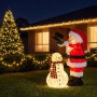 Christabelle 71cm Santa Snowman Christmas Light Up Display Animated LED Outdoor Indoor Xmas Yard Lawn Statue Home Decor thumbnail 6