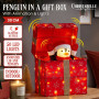 Christabelle 30cm Animated Penguin Gift Box Christmas Light Up DisplayLED Outdoor Indoor Xmas Yard Lawn Statue thumbnail 5