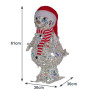 Christabelle 61cm Animated Skiing Snowman Christmas Light Up Display LED Outdoor Indoor Xmas Yard Lawn Statue Home Decor thumbnail 4