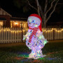 Christabelle 61cm Animated Skiing Snowman Christmas Light Up Display LED Outdoor Indoor Xmas Yard Lawn Statue Home Decor thumbnail 7