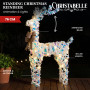 Christabelle 76cm Animated Standing Reindeer Christmas Light Up Display LED Outdoor Indoor Xmas Yard Lawn Statue thumbnail 1