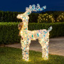 Christabelle 76cm Animated Standing Reindeer Christmas Light Up Display LED Outdoor Indoor Xmas Yard Lawn Statue thumbnail 8