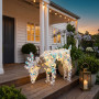 Christabelle 66cm Grazing Reindeer Christmas Light Up Display Animated LED Outdoor Indoor Xmas Yard Lawn Statue thumbnail 6