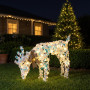 Christabelle 66cm Grazing Reindeer Christmas Light Up Display Animated LED Outdoor Indoor Xmas Yard Lawn Statue thumbnail 7