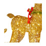 Christabelle 3 Reindeer Family Christmas Light Up Display 1.07m Rich Gold Animated Outdoor Indoor Xmas Yard Lawn Statue thumbnail 7