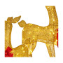 Christabelle 3 Reindeer Family Christmas Light Up Display 1.25m Gold Mesh Animated Outdoor Indoor Xmas Yard Lawn Statue thumbnail 8