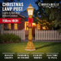 Christabelle 1.5m Festive Lamp Post Christmas Light Up Display LED Outdoor Indoor Xmas Yard Lawn Statue Home Decor thumbnail 2