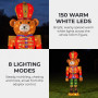 Christabelle 1.47m Teddy Bear Nutcracker Christmas Light Up Display LED Outdoor Indoor Xmas Yard Lawn Statue Home Decor thumbnail 3